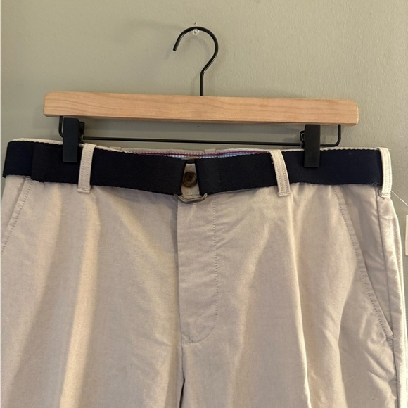 NWT Izod Tan Chinos Flat-Front Khaki - Picture 2 of 6